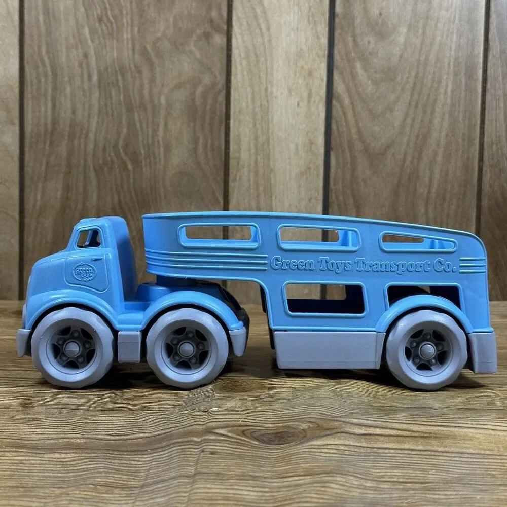 Green Toys Transport‎ Co Truck with Trailer 1 Car 1 Duck Green Toys Car Carrier